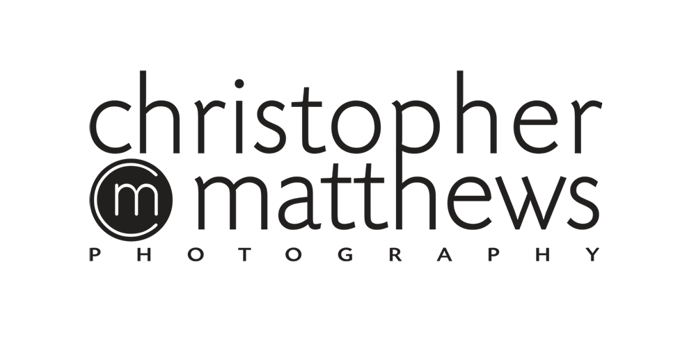 Christopher Matthews Photography Black and White CM Logo